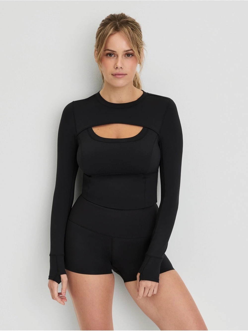 Knix Studio Cutout Bra Top Black Size Medium